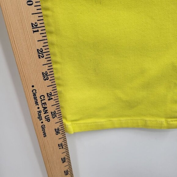 BLDWN Vintage Straight Leg Jeans High-Rise Slim Fit Ankle Denim 27 Women Yellow - Picture 14 of 16